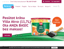Tablet Screenshot of krasas.lv